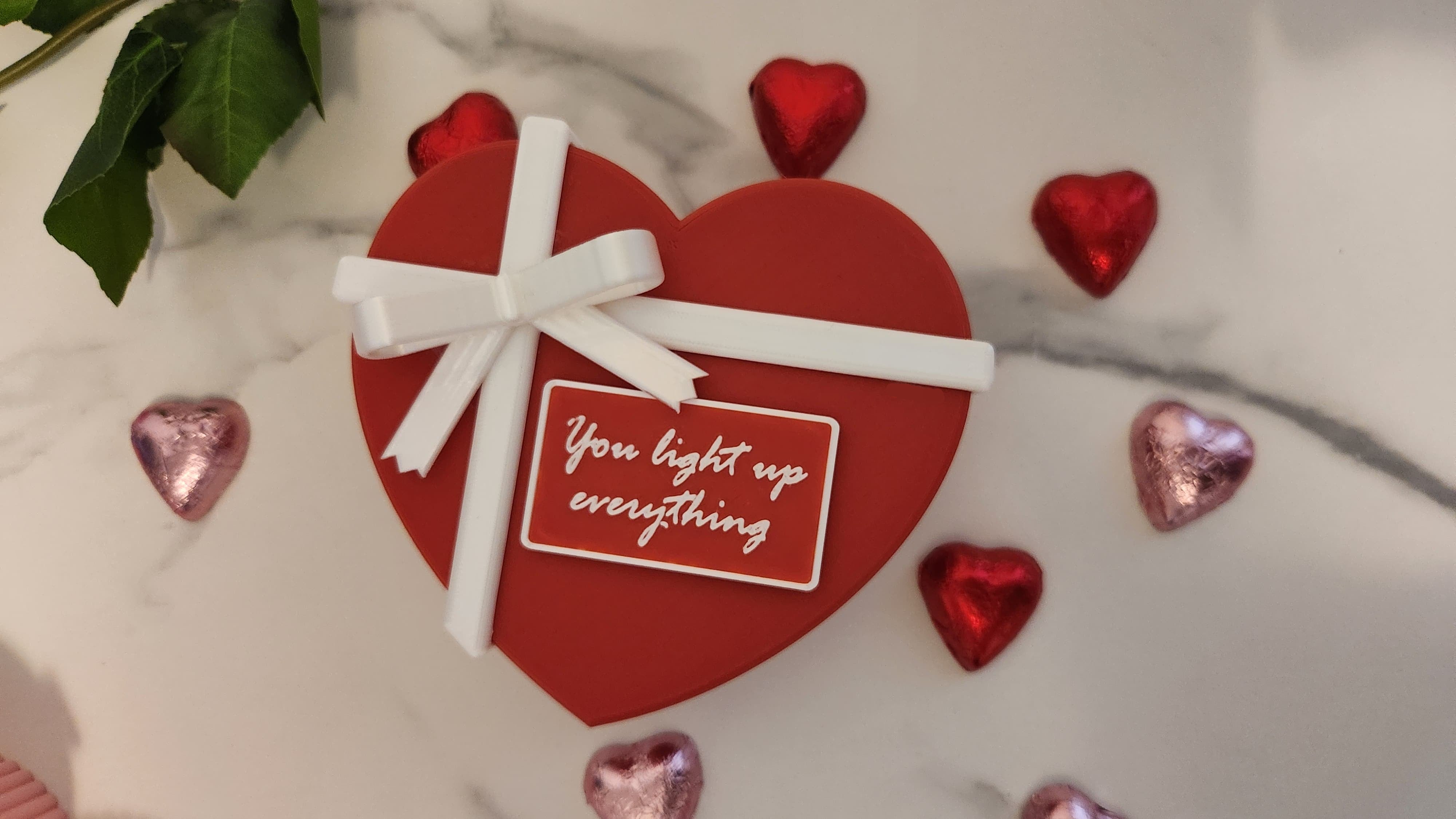 Valentine’s Gift Box Filled with Chocolates – Red and White Variant