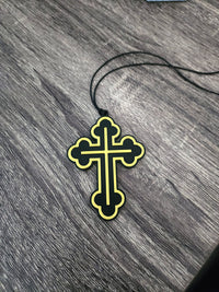 Custom Rear Mirror Orthodox Cross