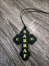 Custom Rear Mirror Orthodox Cross