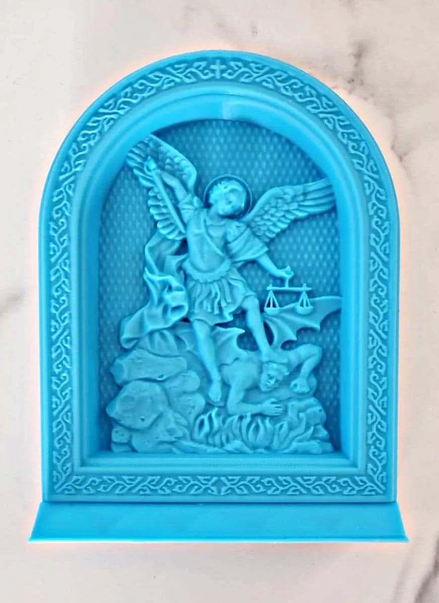 Arched icon of Saint Michael the Archangel